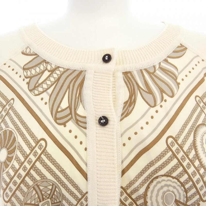 HERMES LES RUBANS DU CHEVAL *07-7751 Áo khoác cardigan 631183