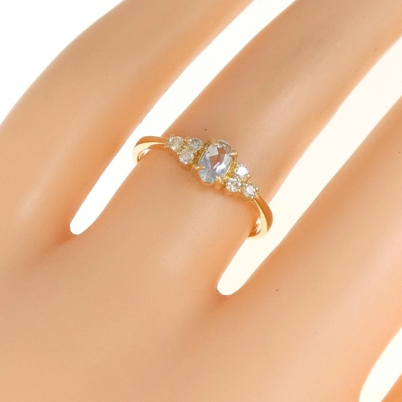 Nhẫn Aquamarine K18YG 0.24CT 672496