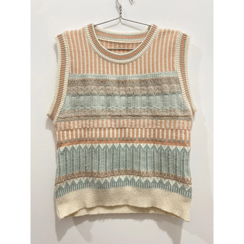 MỚI 98%***ÁO LEN GILE FREESIZE HỒNG PASTEL + HOẠ TIẾT 529741