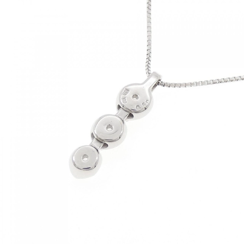 K18WG Dây chuyền kim cương ba viên 0.50CT - Hàng hiệu Chính hãng 860240