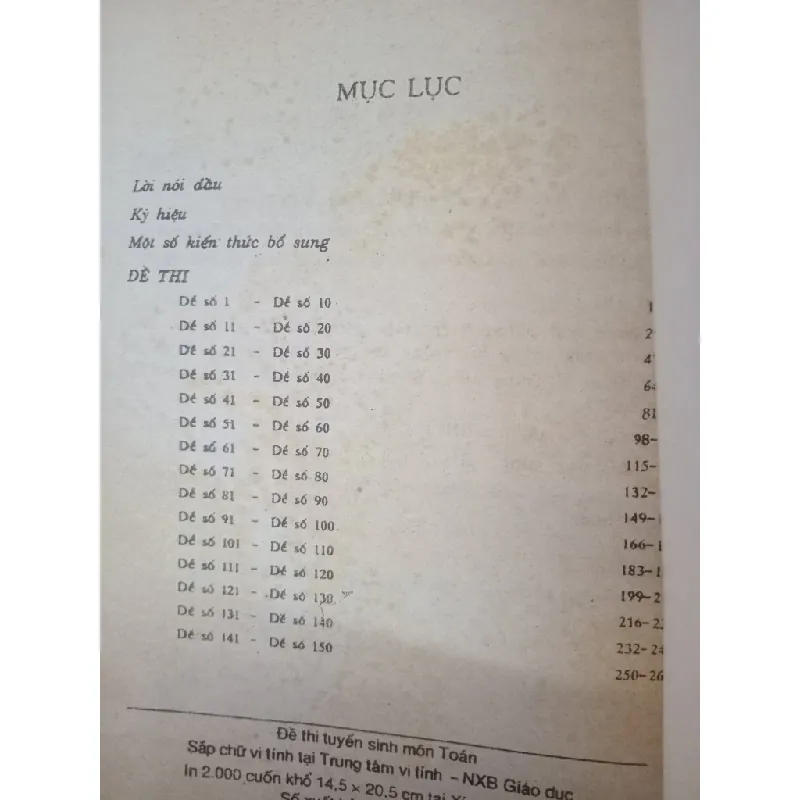 Đề thi tuyển sinh vào các trường đại, cao đẳng và trung học chuyên nghiệp môn Toán - Bộ giáo dục và đào tạo 557293