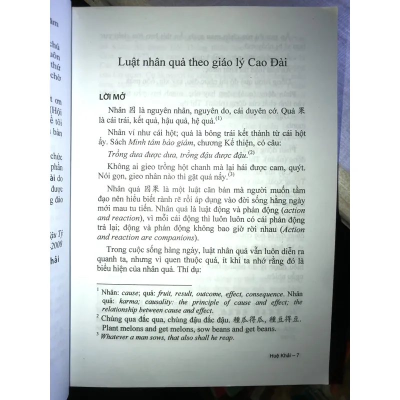 Luật nhân quả theo Giáo lý Cao Đài 700647