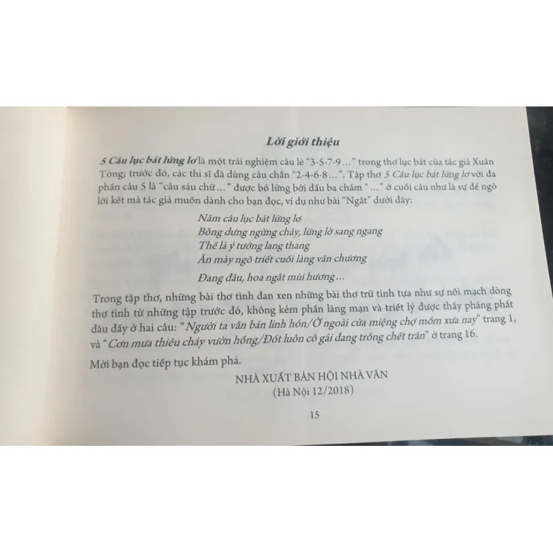 Xuân Tòng Và Sáu Tập Thơ 736339