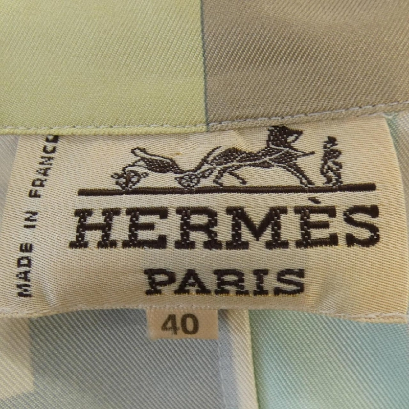 【Vintage】HERMES BRIDES DE GALA Twill Reine. Áo sơ mi 627685