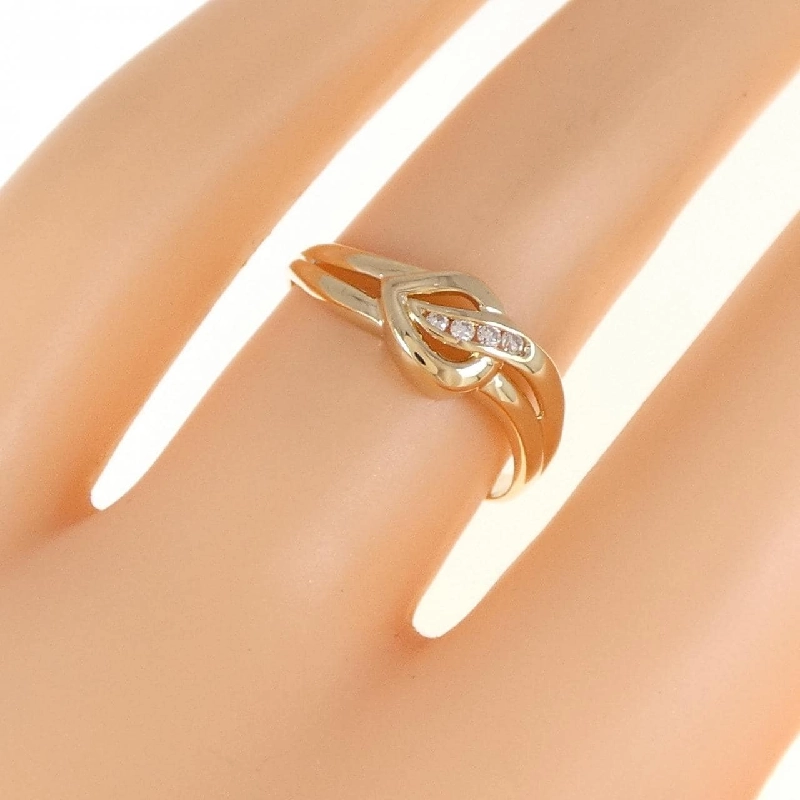 Nhẫn kim cương K18YG 0.03CT 670637