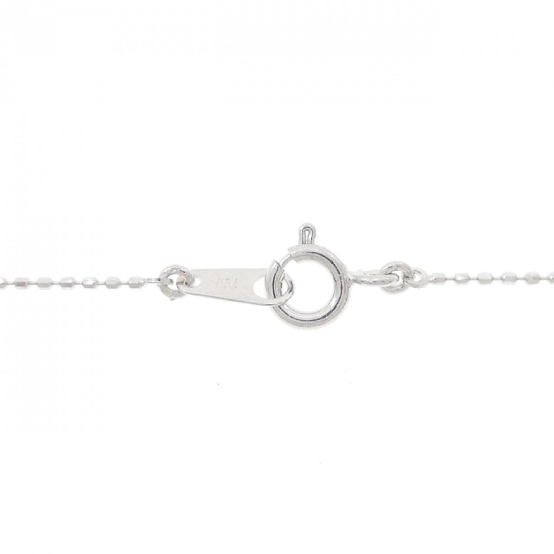 K18WG Dây chuyền kim cương chéo 0.15CT - Hàng hiệu Authentic 860373