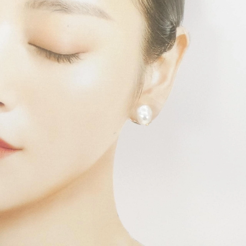 K18YG Bạch Ngọc Trai Bông Tai - Hàng hiệu Chính hãng 872874