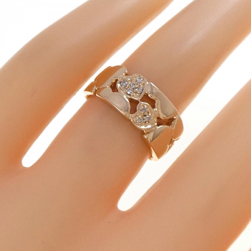 Nhẫn kim cương hình trái tim K18PG - Hàng hiệu Authentic 854311
