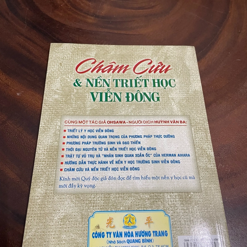 II Tựa sách: Châm Cứu & Nền Triết Học Phương Đông - GEORGES OHSAWA - 2014 445332