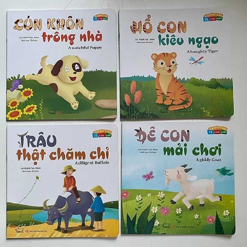 Combo Sách Song Ngữ Dành Cho Trẻ - Bộ 8 Cuốn - Khánh Tuệ, Moon, ZinColor 352230