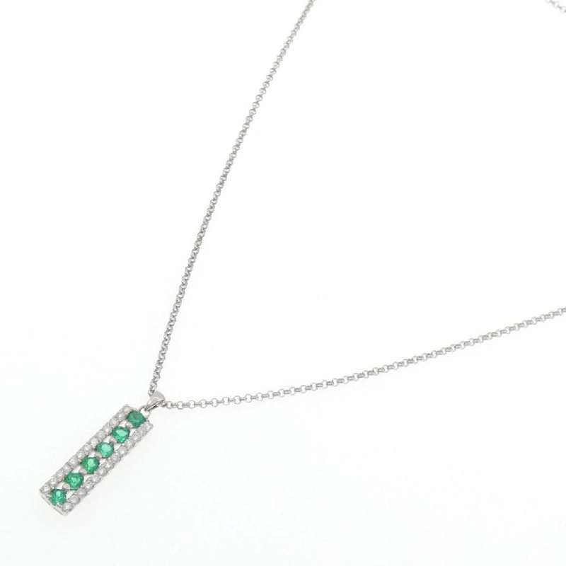 Dây chuyền Emerald PT900/PT850 0.53CT - Hàng hiệu Authentic 846489