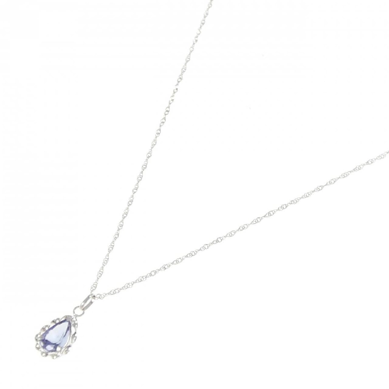 K18WG Đá Tanzanite Dây Chuyền - Hàng hiệu Chính hãng 860469