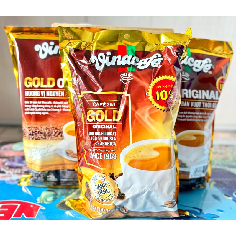 Cà phê sữa hòa tan Vina Cafe Gold 3in1 - bịch 40 gói 455316