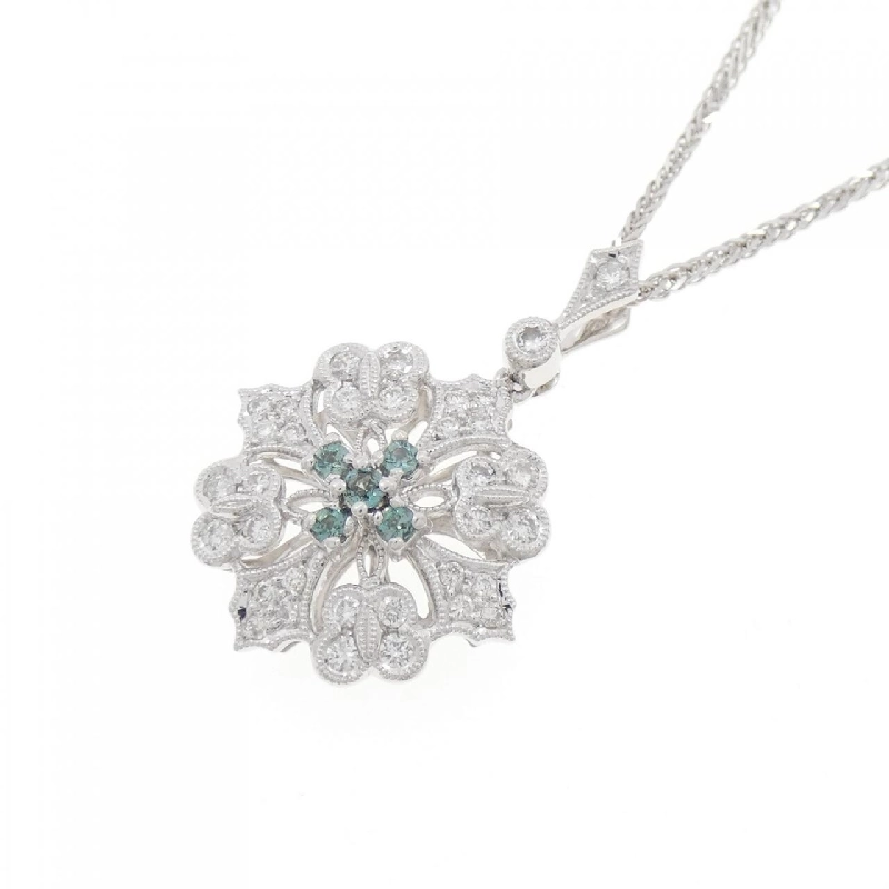 K18WG/750WG Alexandrite Necklace 0.16CT - Hàng hiệu Chính hãng 862230