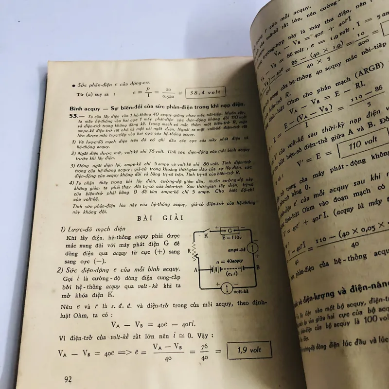 📚 BÀI GIẢI TOÁN ĐIỆN HỌC ĐỆ NHỊ A,B và KỸ THUẬT 571054