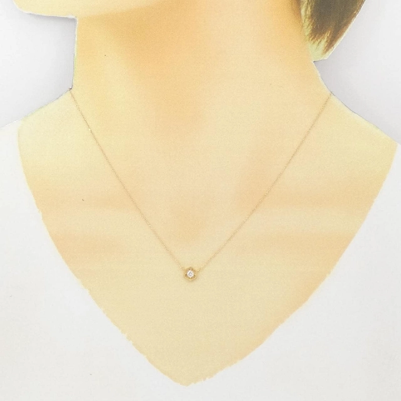 Dây chuyền kim cương K18YG 0.08CT - Hàng hiệu Authentic 859109