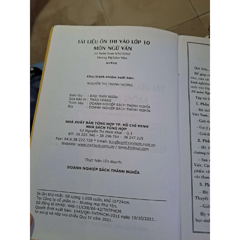 Tài liệu ôn thi vào lớp 10 môn Ngữ Văn - Lê Xuân Soan GIÁO KHOA HCM1008 923229