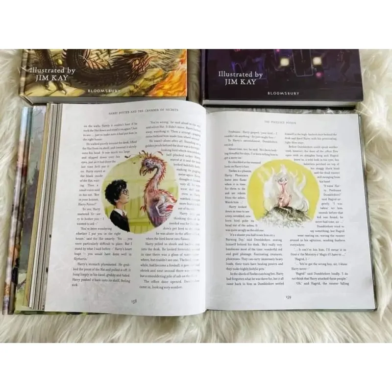 SÁCH - HARRY POTTER 5 cuốn bìa cứng bản màu đẹp tuyệt vời tặng audio 756666