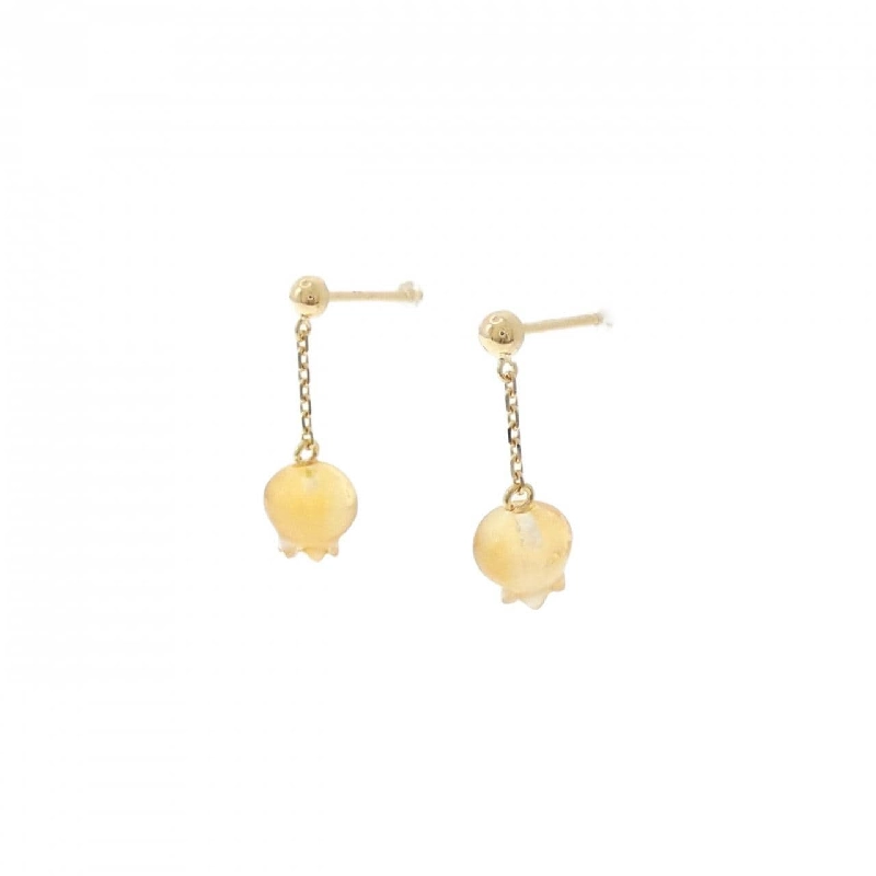 K18YG Citrine Bông tai - Hàng hiệu Chính hãng 868690