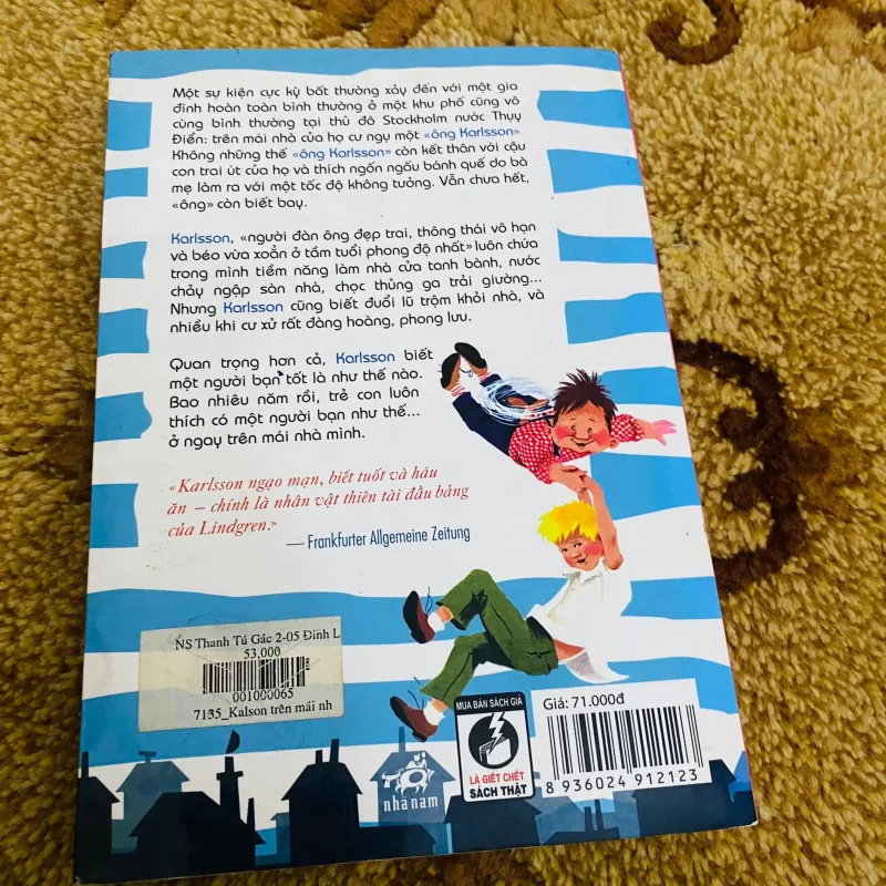 Karlsson trên mái nhà -  Astrid Lindgren#HATRA 1005123