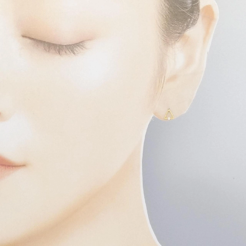 K18YG Bông tai kim cương 0.02CT - Hàng hiệu Chính hãng 871926