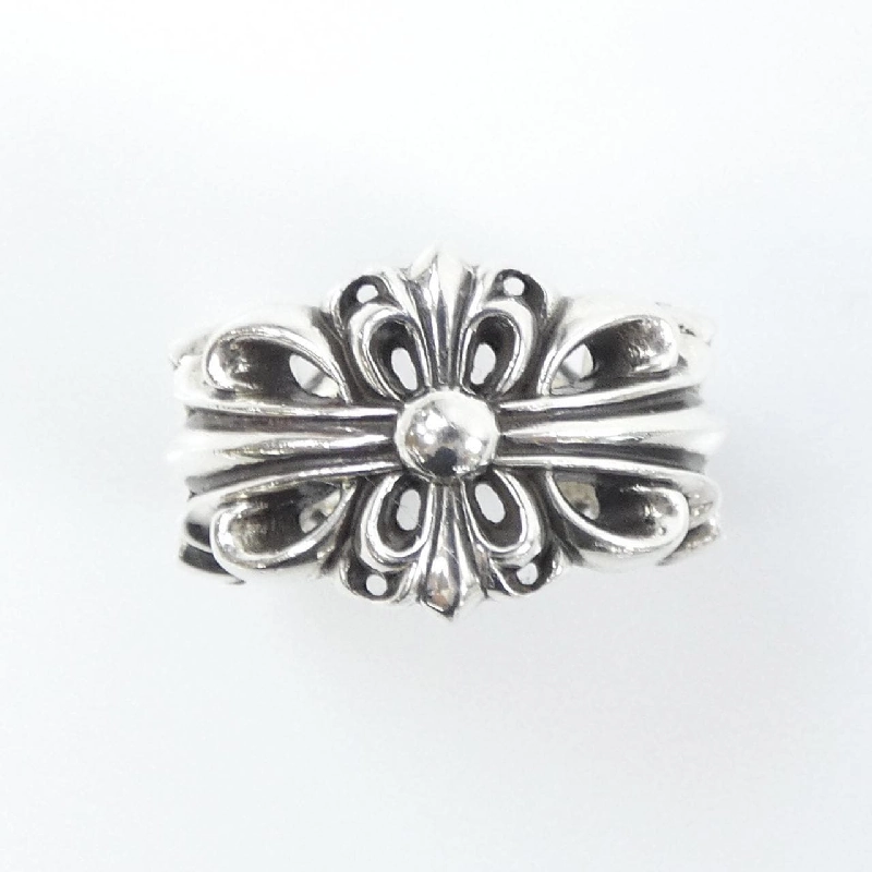 Nhẫn CHROME HEARTS DBL FLORAL CROSS - Hàng hiệu Authentic 901501