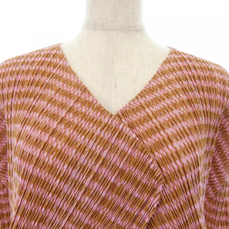 Pleats Please 2009 Họa tiết kẻ ô PP91-JO626 7564045 Áo cardigan 633438