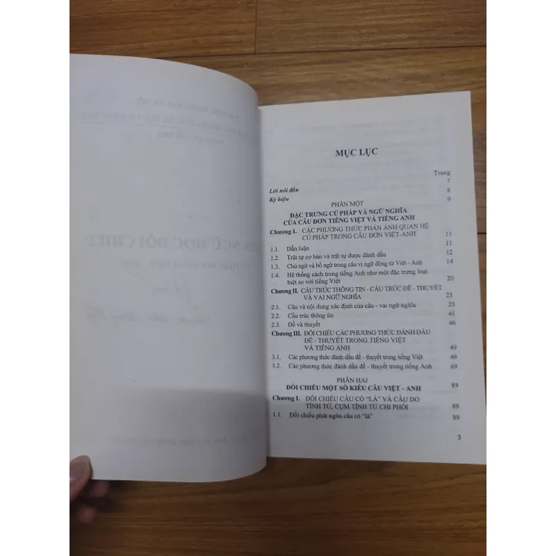 Sách: Ngôn ngữ học đối chiếu - Cú pháo đối sánh Việt Anh - TG: Nguyễn Chí Hoà 726349