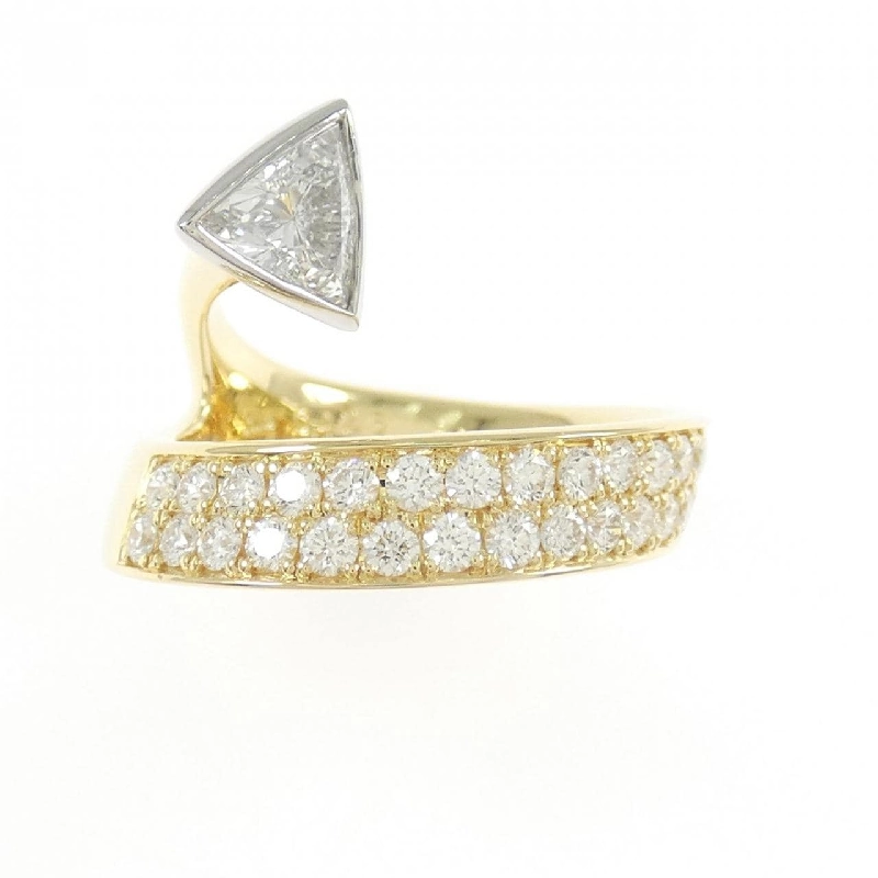 Nhẫn kim cương K18YG/PT900 0.426CT 668758