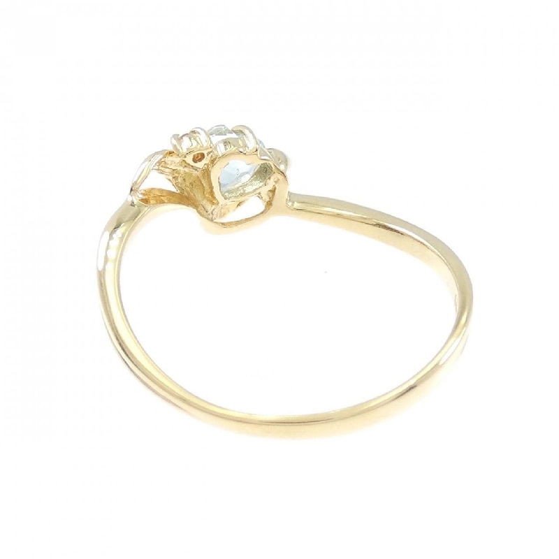 Nhẫn Aquamarine Hình Trái Tim K18YG - Hàng hiệu Chính hãng 854666