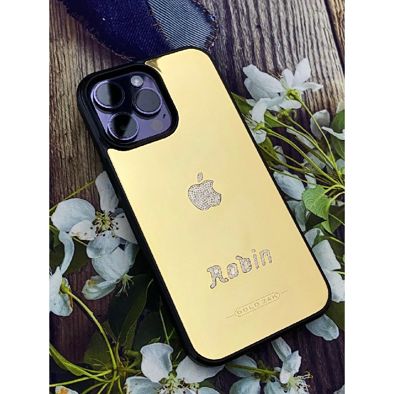 Ốp Lưng IPhone Mạ Vàng Đính Kim 9274