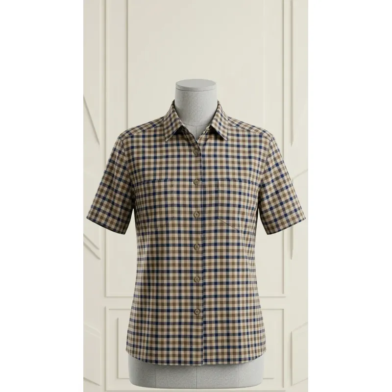 Áo sơ mi tay ngắn caro 1009703