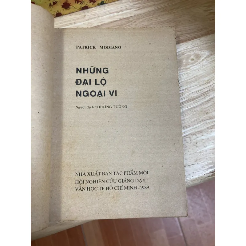 Những Đại Lộ Ngoại Vi - Patrick Modiano - Bản In Đầu 1046063