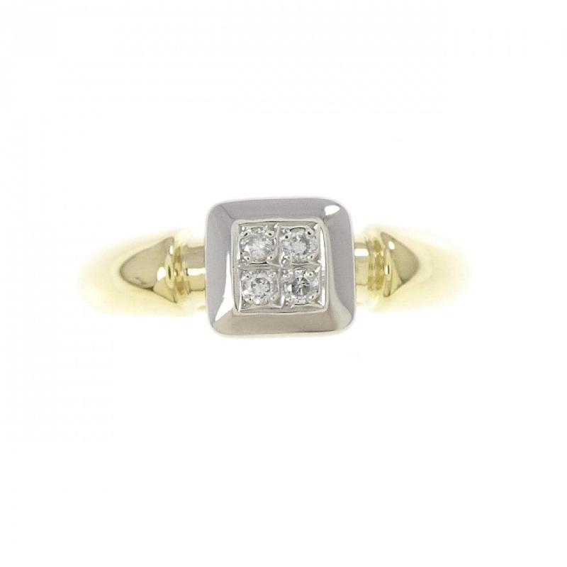 Nhẫn kim cương K18YG/PT900 0.06CT - Hàng hiệu Authentic 852225