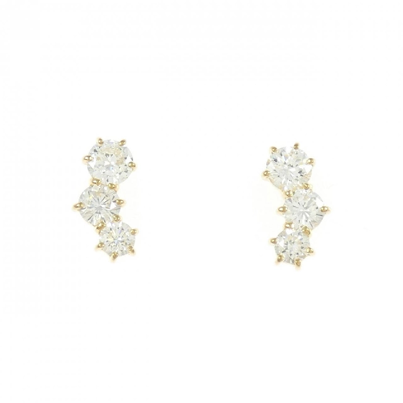 K18YG Bông tai kim cương 0.70CT - Hàng hiệu Chính hãng 869802