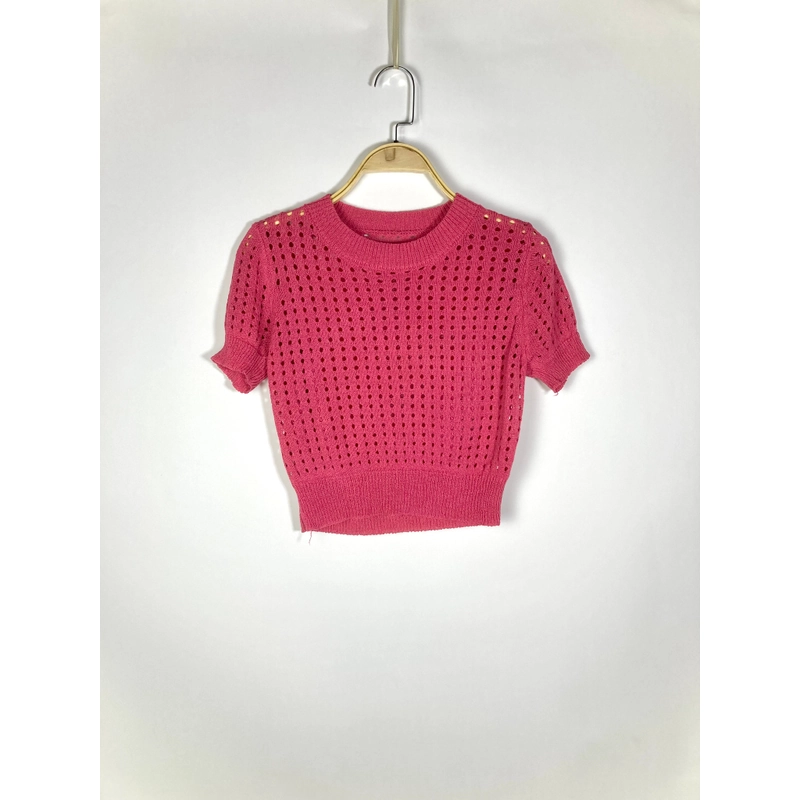 Áo Len Móc Hàn Form Croptop Size S/M 312814