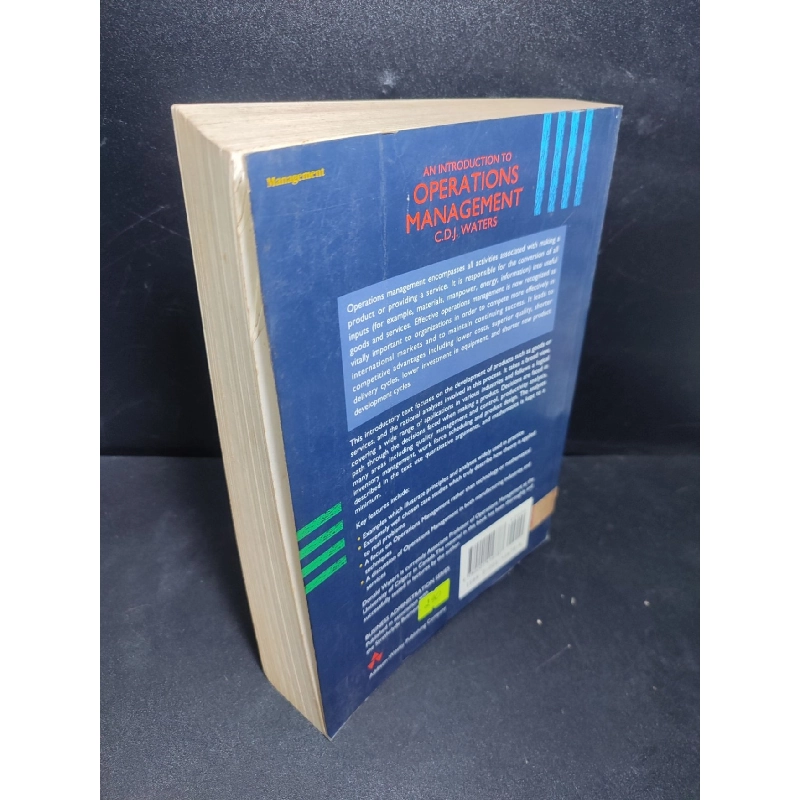 An introduction to operations management C D J Waters mới 80% ố (ngoại văn) HCM2701 913129
