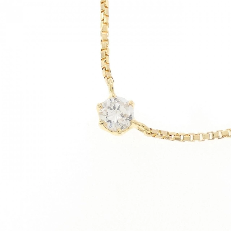 K18YG Solitaire Dây chuyền kim cương 0.15CT - Hàng hiệu Chính hãng 859595