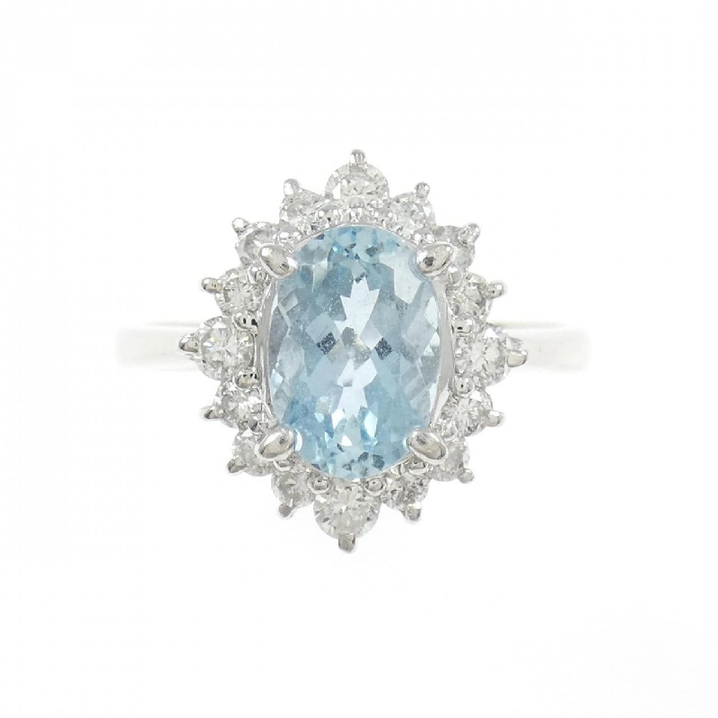 Nhẫn Aquamarine PT900 1.41CT - Hàng hiệu Authentic 846602
