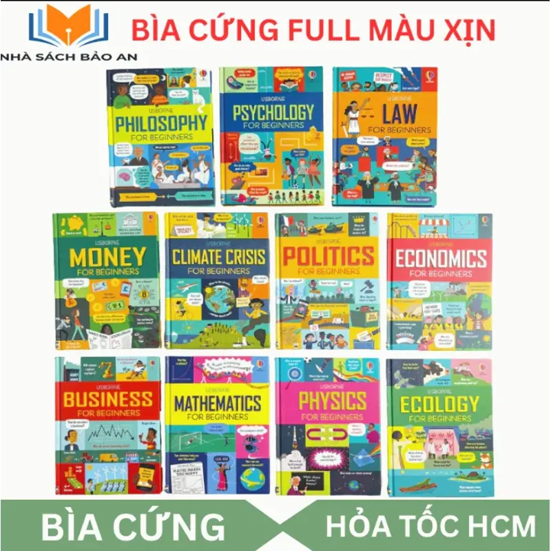Sách tiền tệ - Usborne for beginners - Usborne tiền tệ 11 cuốn BÌA CỨNG FULL MÀU ĐẸP 1034034