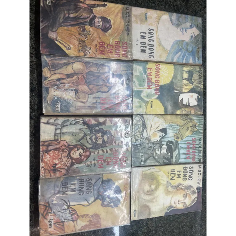 Sông đông êm đềm M. Solokhop Bộ 8 tập xb 1983 732527