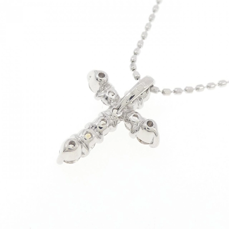 K18WG Dây chuyền kim cương chéo 0.30CT - Hàng hiệu chính hãng 861296