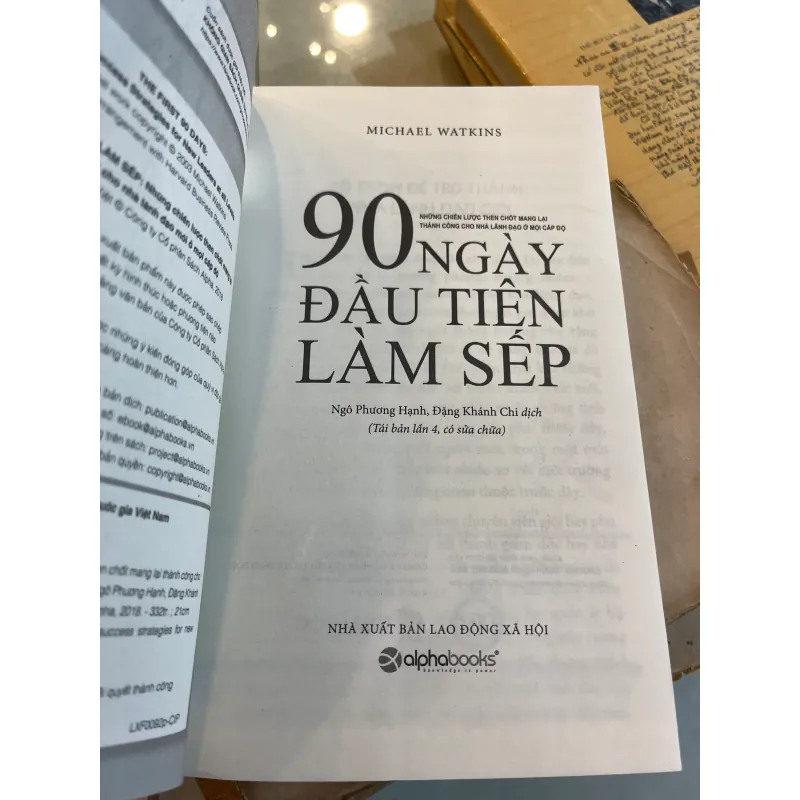 90 NGÀY ĐẦU TIÊN LÀM SẾP - MICHAEL WATKINS  1009484
