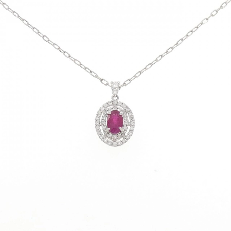 Dây chuyền ruby PT900/PT850 1.078CT - Hàng hiệu Authentic 859180