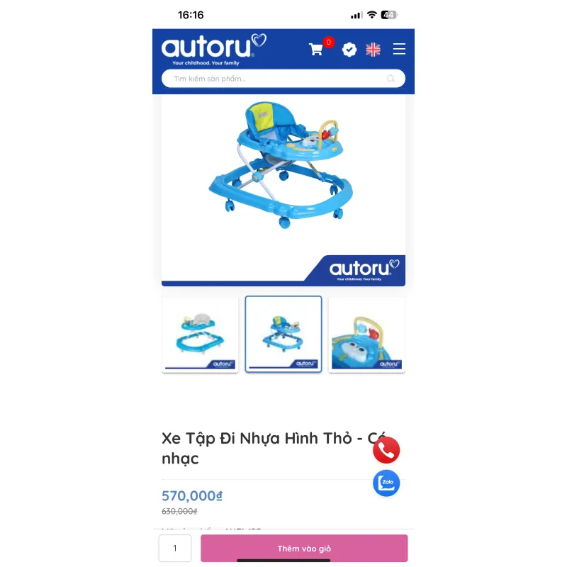 Xe Tập Đi Nhựa Hình Thỏ Có Nhạc 1002619