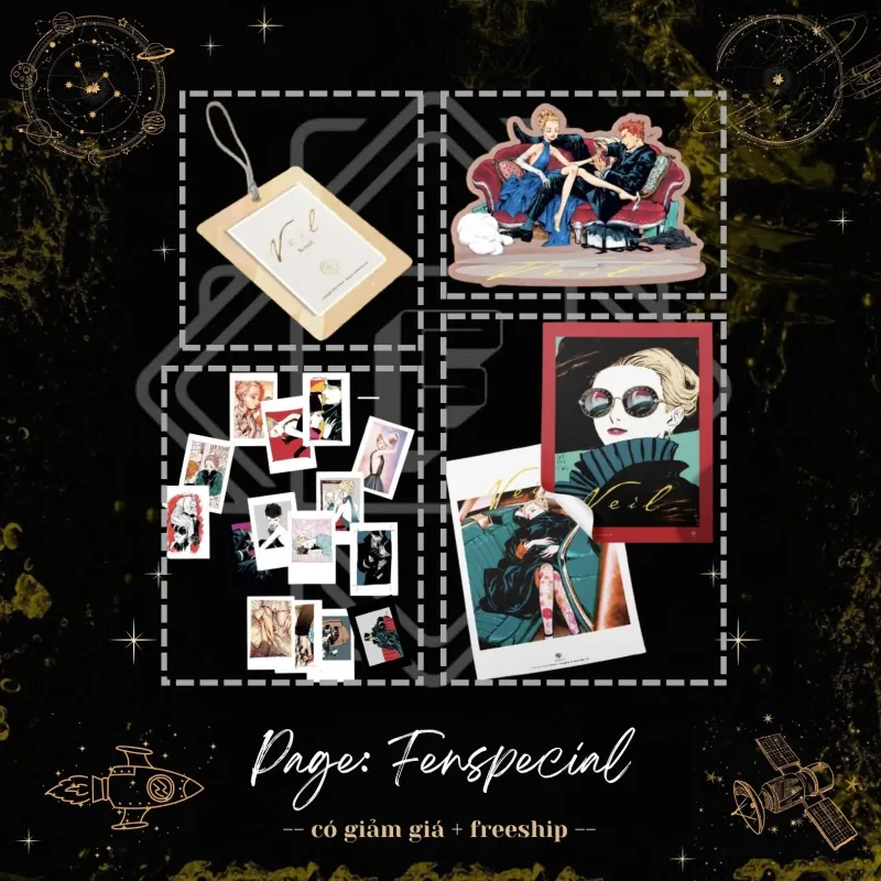 Chỉ Phụ Kiện: Postcard, Tag Cứng, Pos, Standee - Veil - Tập 1, 2, 3 + Quà 1tr - Fenspecial 990255