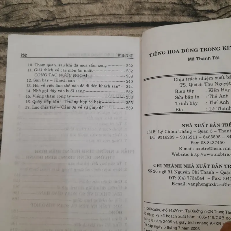 Tiếng Hoa trong kinh doanh. Tác giả Mã Thành Tài 711413