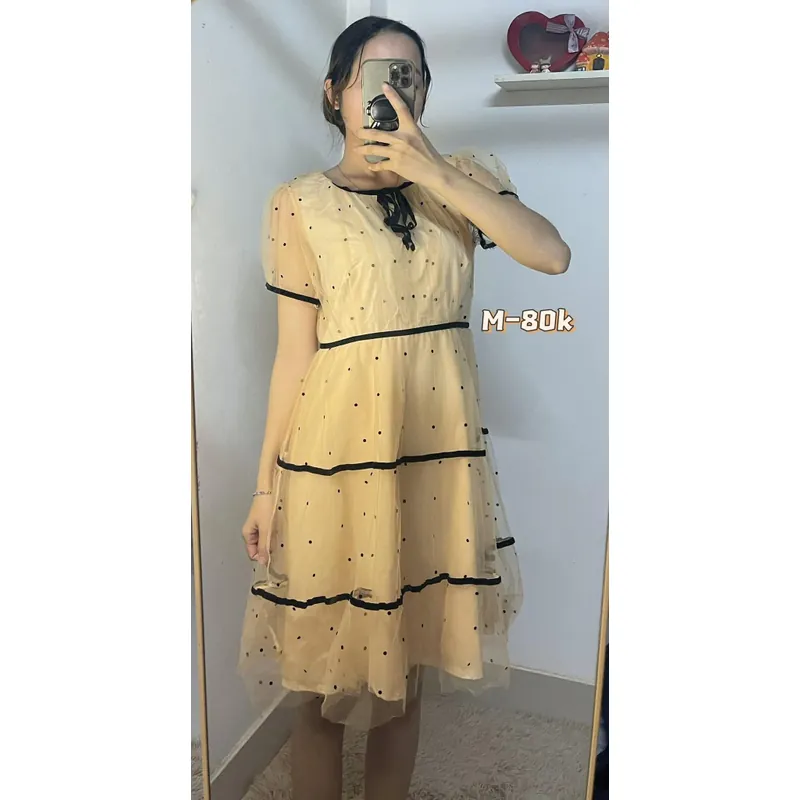 Váy bánh bèo chấm bi 653701