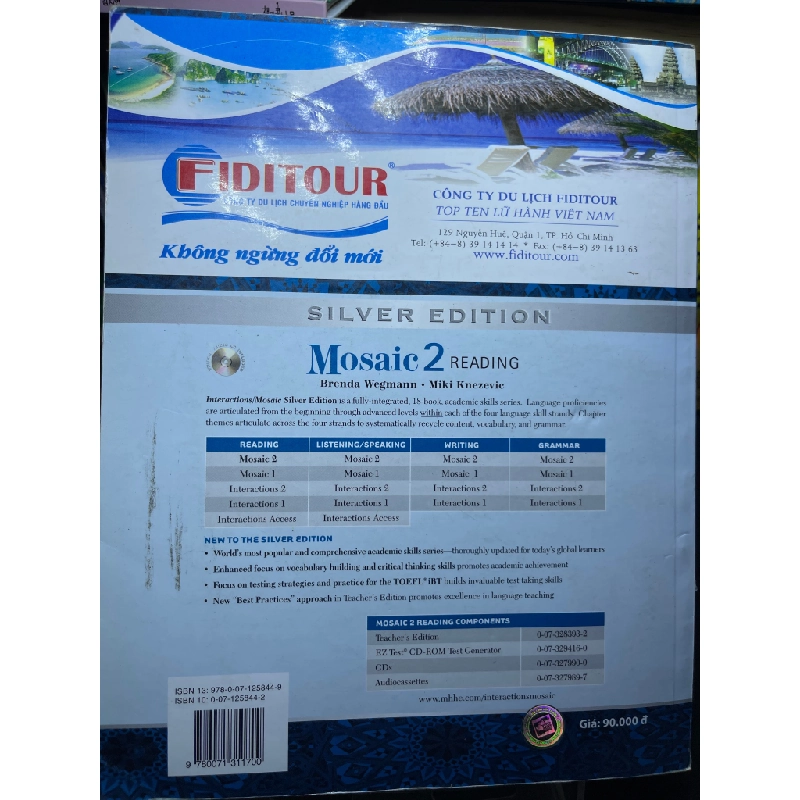 Mosaic 2 reading mới 85% cong bìa nhẹ Brenda Wegmann và Miki Knezevie HPB2905 SÁCH HỌC NGOẠI NGỮ 459488