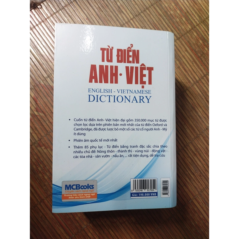 Từ Điển Anh Việt hơn 350.000 mục từ và thêm 85 phụ lục 272727